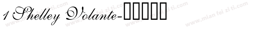 1 Shelley Volante字体转换
